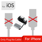3-IN-1 MAGNETIC CABLE CHARGER - MICROUSB TYPE C LIGHTNING CORD FAST ADAPTER