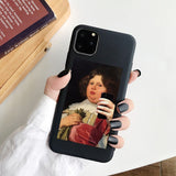 Love Couple Rose Soft Case For iPhone