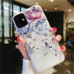 3D Flower Silicon Phone Case For iPhone