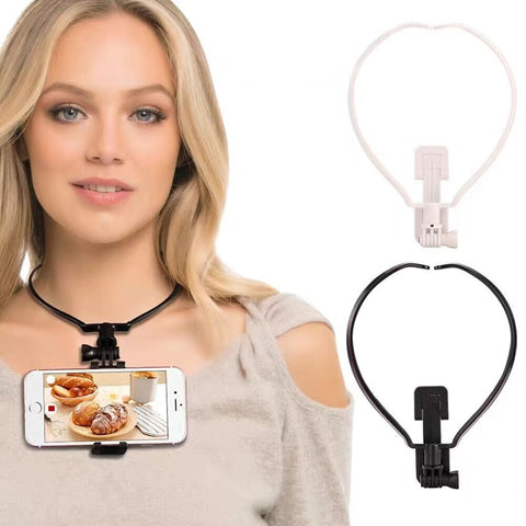 Hands Free Phone Holder Lazy Neck Cell Phone Mount Wearable Hang On Neck