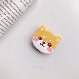 3D cartoon fold finger grip phone holder