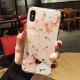 Lovable Phone Case For iPhone (Gold Foil Glitter Marble)
