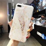 Lovable Phone Case For iPhone (Gold Foil Glitter Marble)