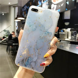 Lovable Phone Case For iPhone (Gold Foil Glitter Marble)