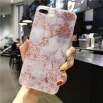 Lovable Phone Case For iPhone (Gold Foil Glitter Marble)