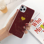 Lovable Phone Case For iPhone (Gold Foil Glitter Marble)