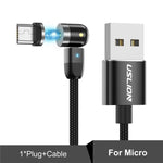 540 Degree Magnetic USB Cable Fast Charging