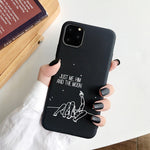 Love Couple Rose Soft Case For iPhone