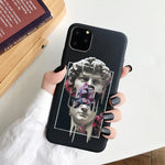 Love Couple Rose Soft Case For iPhone