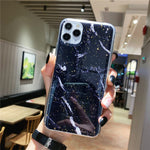 Lovable Phone Case For iPhone (Gold Foil Glitter Marble)