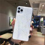 Lovable Phone Case For iPhone (Gold Foil Glitter Marble)