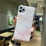 Lovable Phone Case For iPhone (Gold Foil Glitter Marble)
