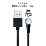 USB C Magnetic Cable, ZRSE 180 Degree Rotate Double Charge Nylon Brained Charging Cable