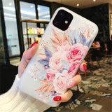3D Flower Silicon Phone Case For iPhone