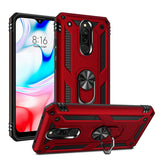 Redmi 8 Armor Ring Shock Proof Cover with Inbuilt Kickstand