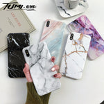 Marble Soft Silicone Back Cover Case For Samsung Galaxy Series